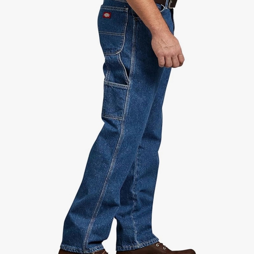 Dickies Men's Relaxed Fit Blue Jeans